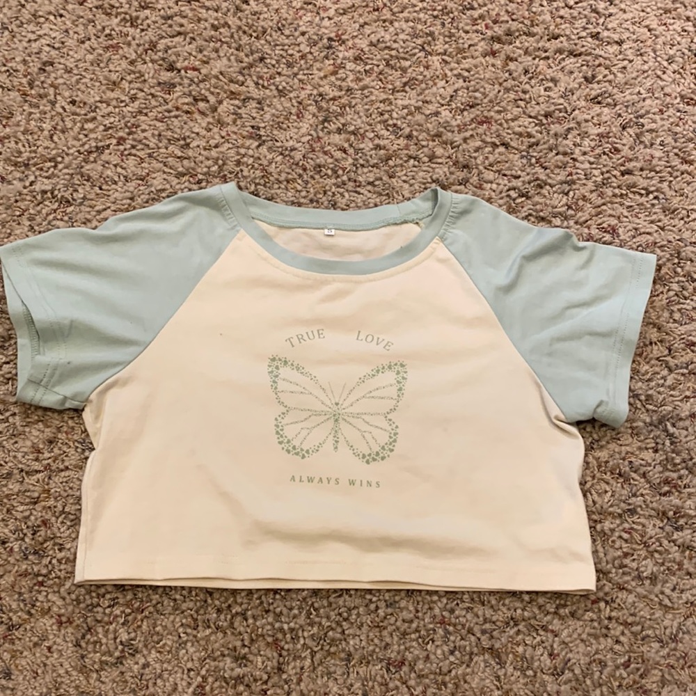 SHEIN butterfly tee